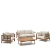 Garten Lounge Sitzgruppe Set - Perconia (vierteilig)
