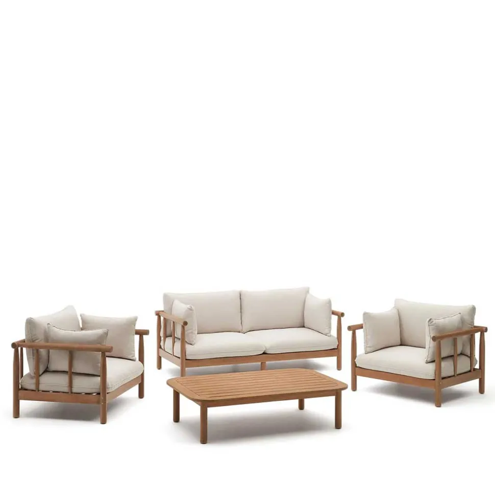 Garten Lounge Sitzgruppe Set - Perconia (vierteilig)