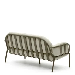 Gartensofa in Graugrün aus Metall - Ocna