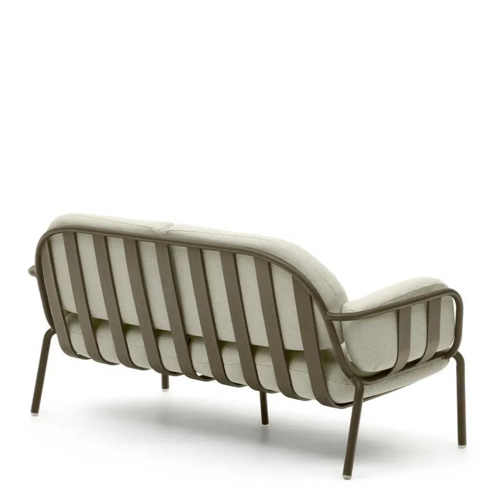 Gartensofa in Graugrün aus Metall - Ocna