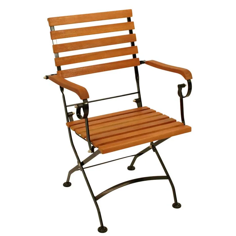 Gartentisch & Armlehnstühle klappbar - Pascarla (fünfteilig)