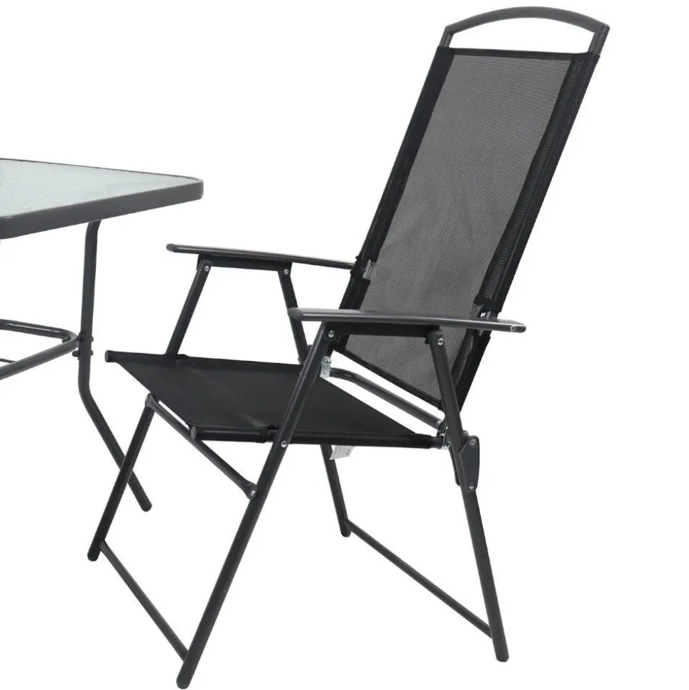 Gartentisch & Klappstuhl Duo Set - Alcamo (dreiteilig)