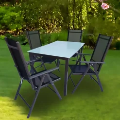 Gartentisch-Gruppe modern - Scolari (fünfteilig)