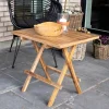 Geölter Gartentisch aus Teak Massivholz - Adaja