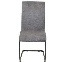 Gepolsterte Schwingstühle in Anthrazit - Blacer (4er Set)