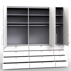 Geräumiger Kleiderschrank mit vielen Schubladen - Zidarie