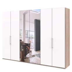 Gleittüren-Schlafzimmerschrank mit Spiegel - Vaclyn