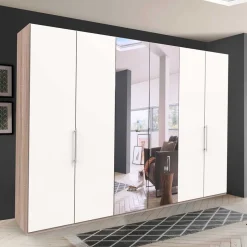Gleittüren-Schlafzimmerschrank mit Spiegel - Vaclyn