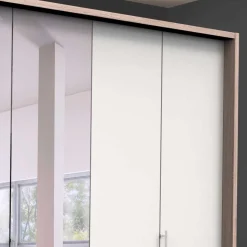 Gleittüren-Schlafzimmerschrank mit Spiegel - Vaclyn