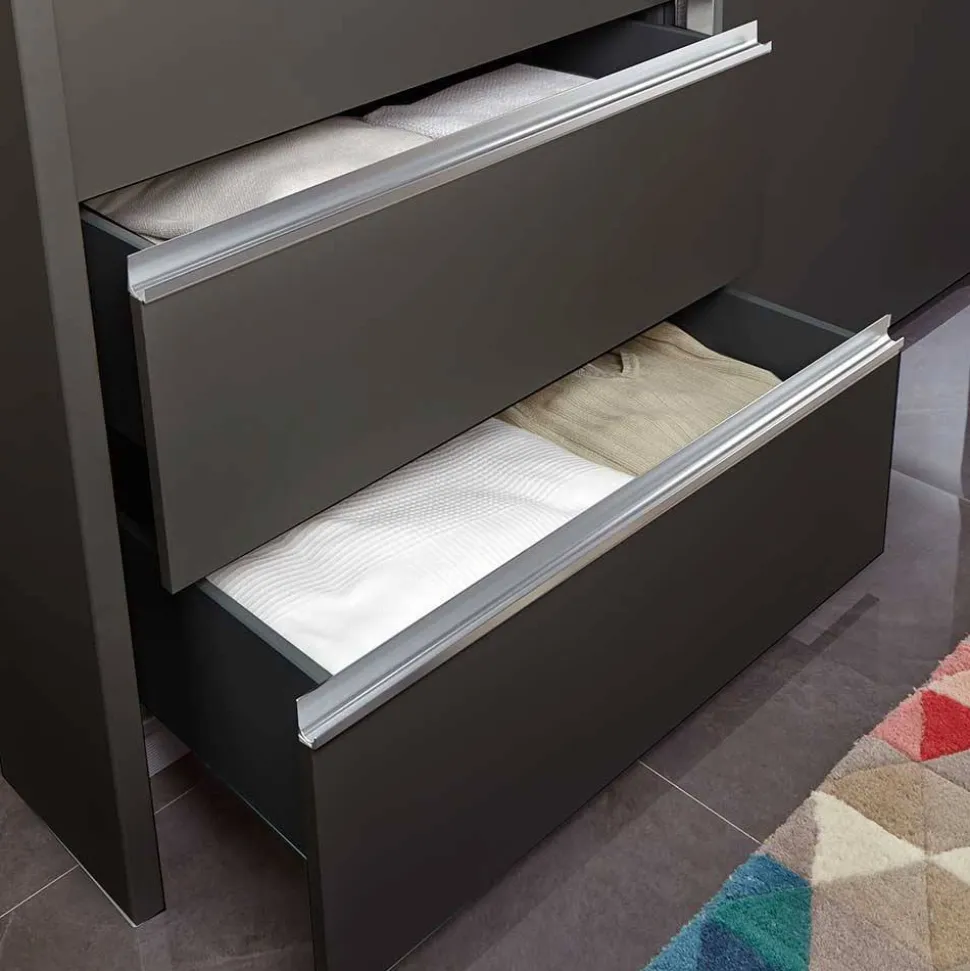 Gleittürenschrank in Braun Glasfront - Padrig