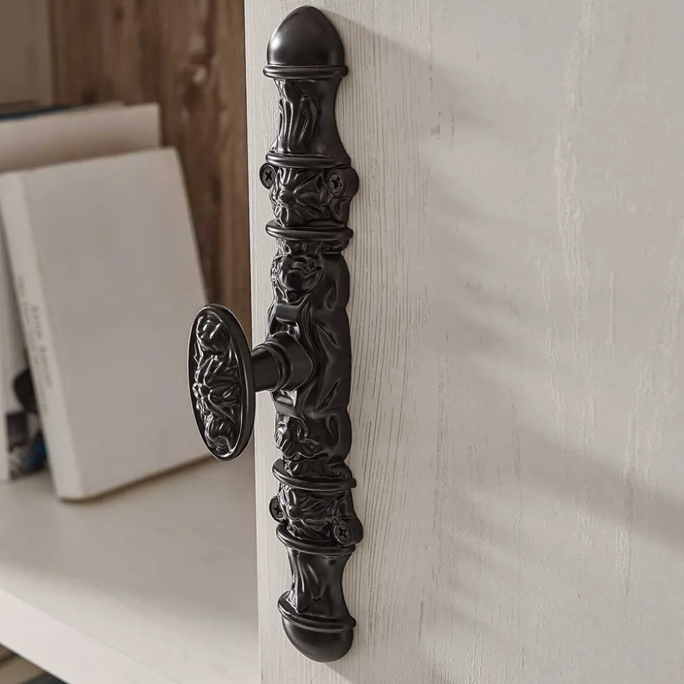 Günstiges Highboard im Scandi Chic Nedita in Weiß