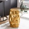Gold lackierter Metalltisch 30x47x30 - Susepa