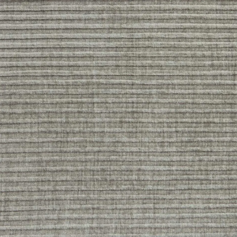 Graubrauner Couchhocker aus Strukturstoff - Gela