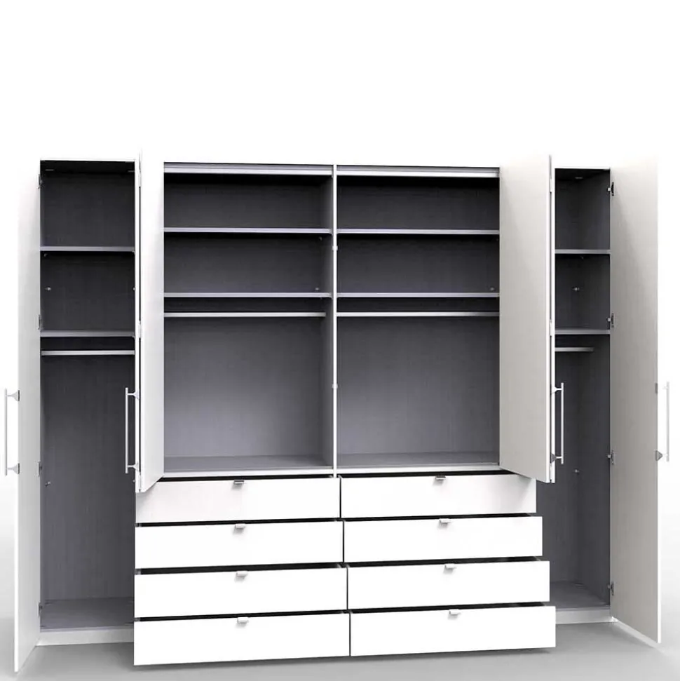 Großer Kleiderschrank im Holzlook foliert - Crenba