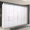 Großer Schrank fürs Schlafzimmer in Weiß - Dolienca