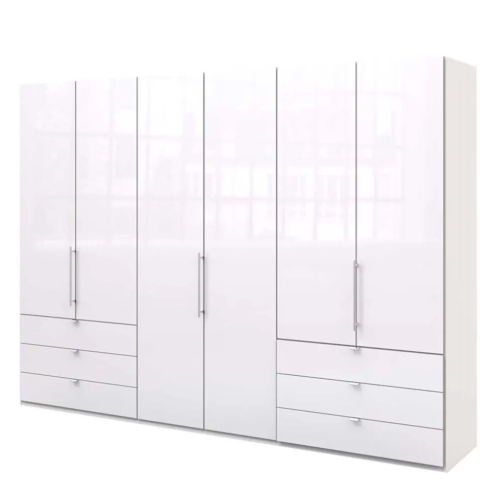 Großer Schrank fürs Schlafzimmer in Weiß - Dolienca