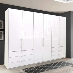 Großer Schrank fürs Schlafzimmer in Weiß - Dolienca