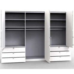 Großer Schrank fürs Schlafzimmer in Weiß - Dolienca