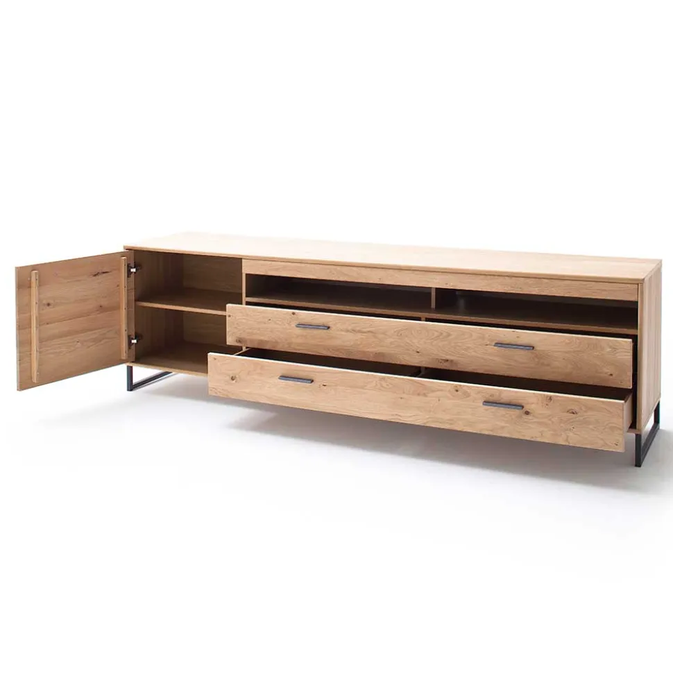 Großes Design TV Board & Wandregal - Assela (zweiteilig)