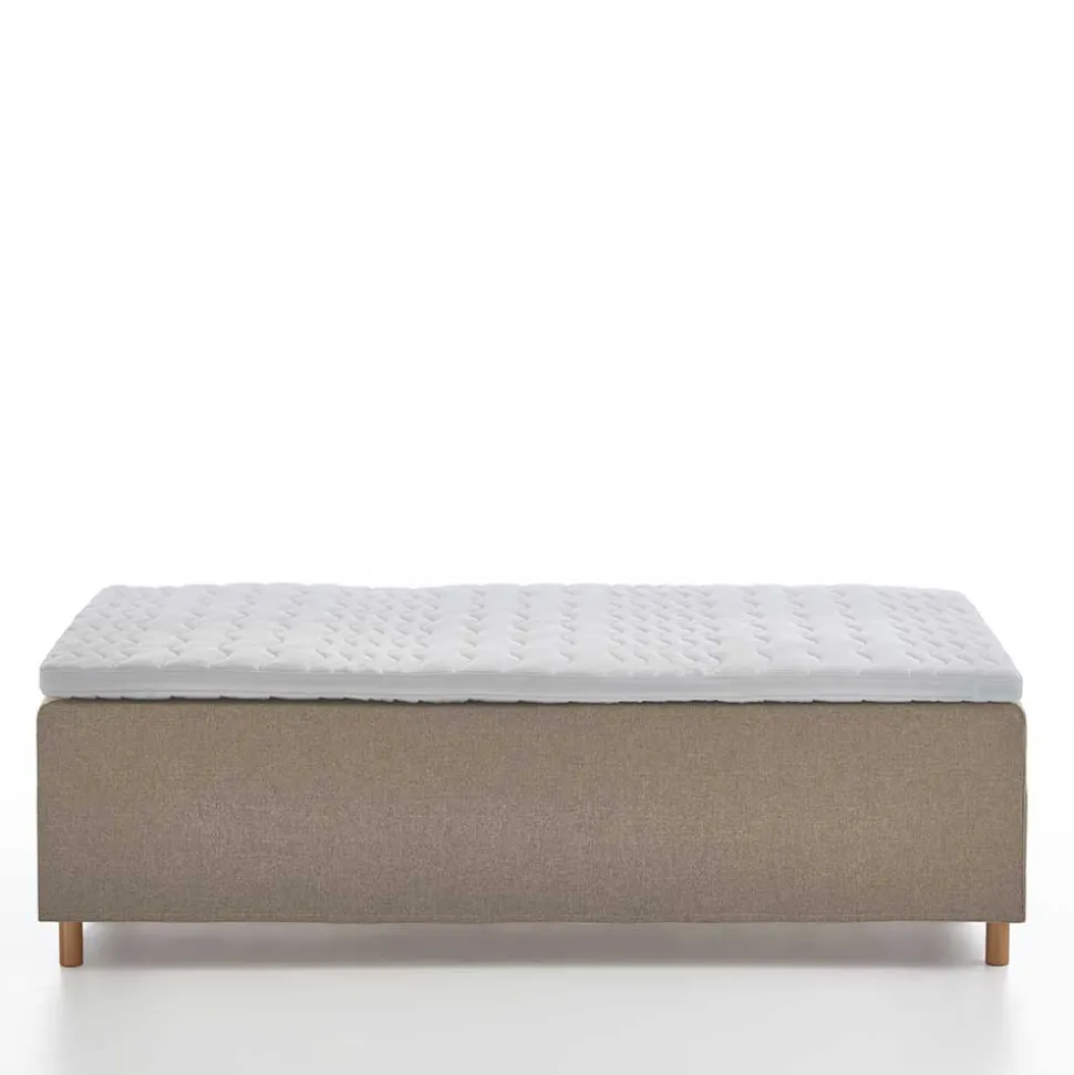 H3 Polsterbett in Creme & Natur - Suvanica