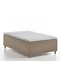 H3 Polsterbett in Creme & Natur - Suvanica