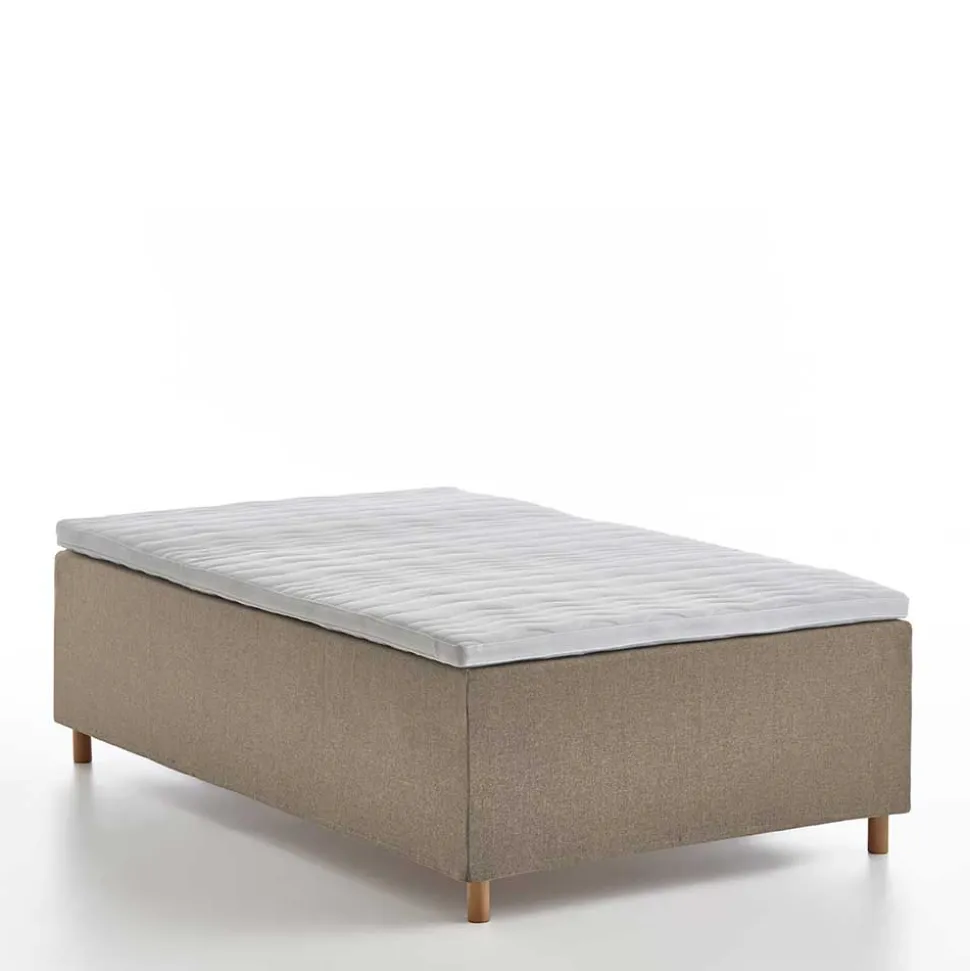 H3 Polsterbett in Creme & Natur - Suvanica