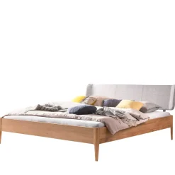 Helles Bett aus geölter Eiche modern - Fachet