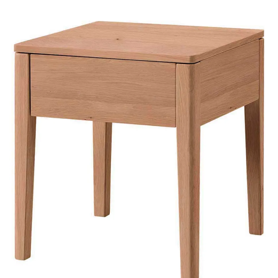 Helles Bett aus geölter Eiche modern - Fachet