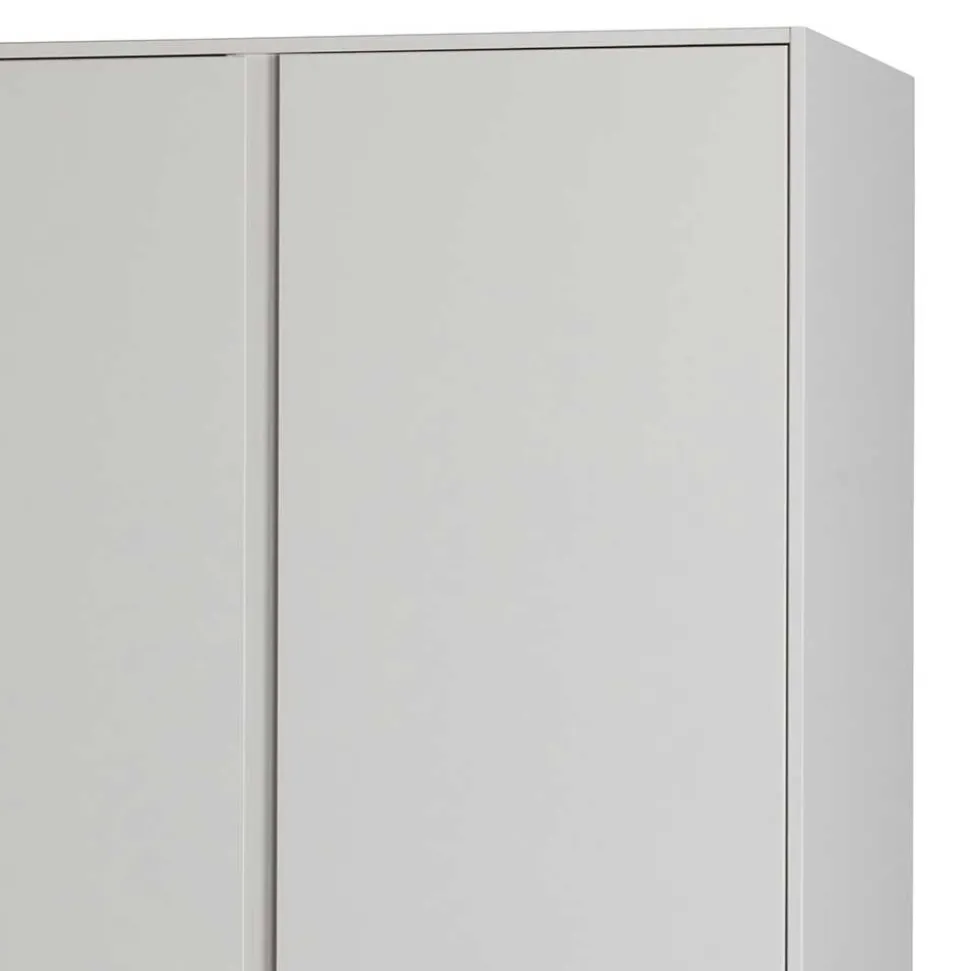 Hellgrauer Kleiderschrank in modernem Design - Bai