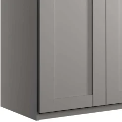 Hellgrauer Schlafzimmerschrank 5-türig - Ridonna I