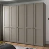Hellgrauer Schlafzimmerschrank 250 cm breit - Ridonna