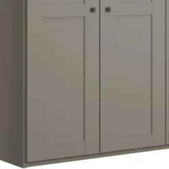 Hellgrauer Schlafzimmerschrank 250 cm breit - Ridonna