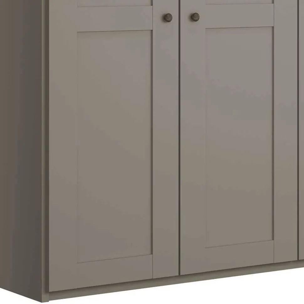 Hellgrauer Schlafzimmerschrank 250 cm breit - Ridonna