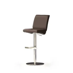 Höhenverstellbarer Barhocker Retrossy aus Edelstahl