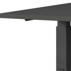 Höhenverstellbarer Schreibtisch in Dunkelgrau - Espnoz