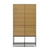 Highboard in Eichefarben und Anthrazit - Utperio