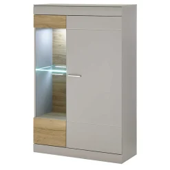 Highboard in Hellgrau & Zinneiche NB - Lioscas