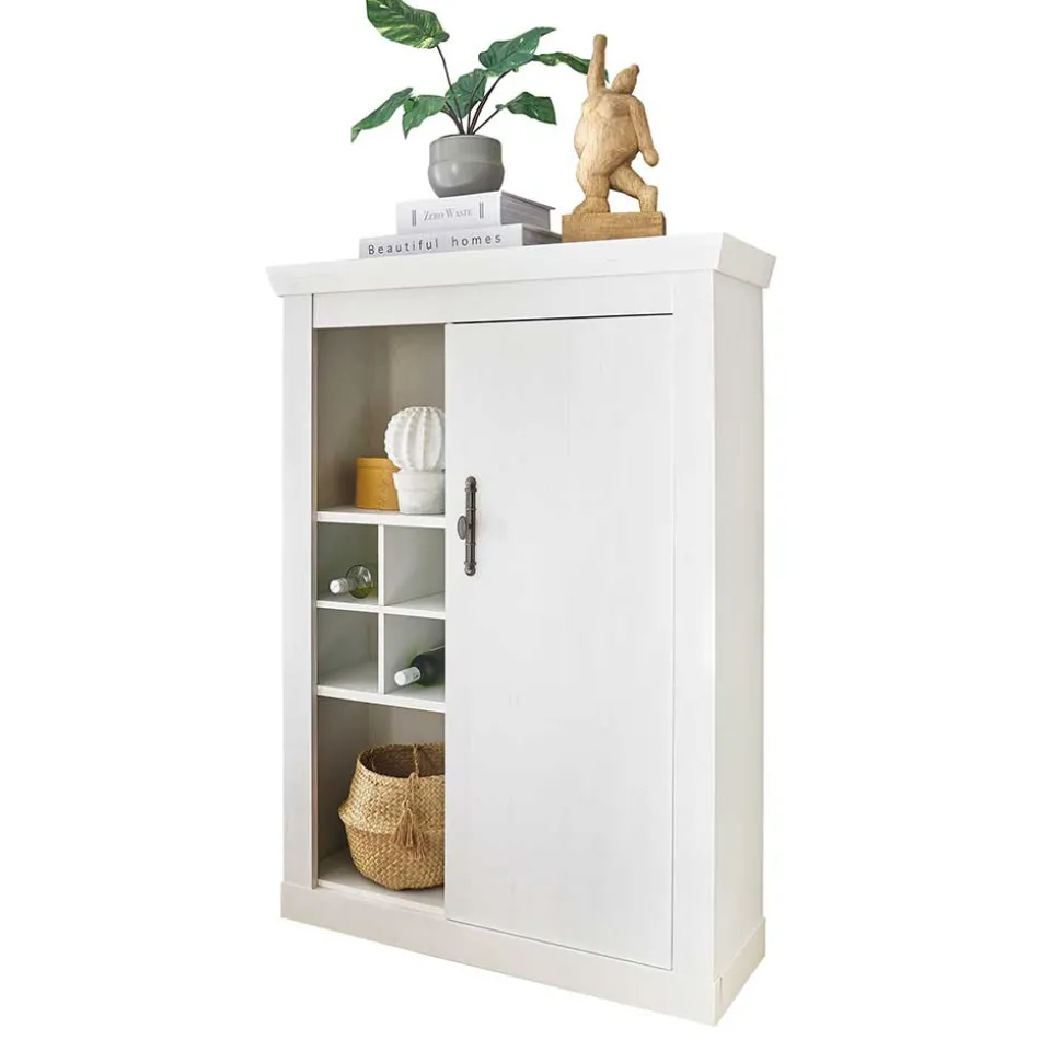 Highboard in weißer Holzoptik Pinie - Liancos