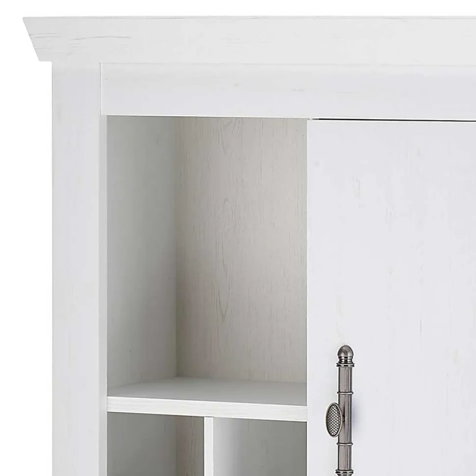 Highboard in weißer Holzoptik Pinie - Liancos