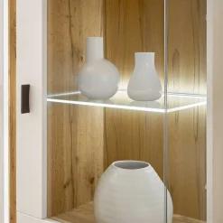 Highboard mit Glas und Licht modern - Racelyn