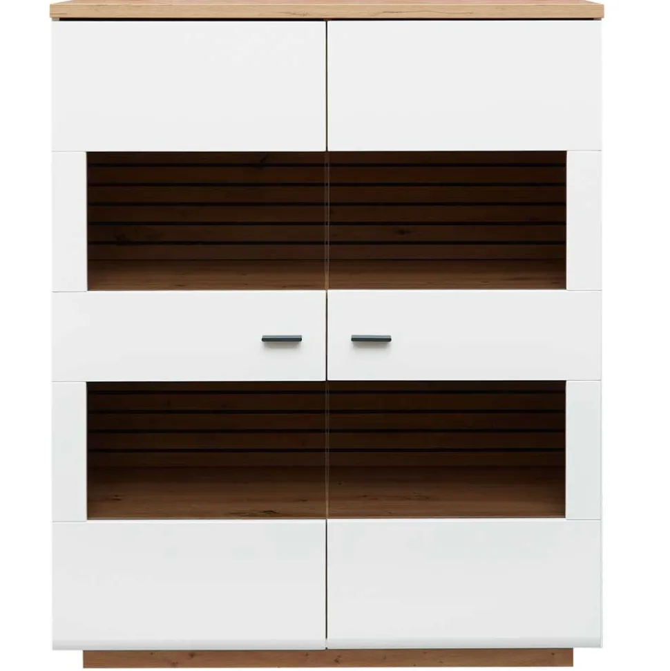 Highboard mit Glaseinsätzen 2-türig - Niam