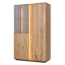 Highboard Vitrine mit LED Beleuchtung - Cocondar