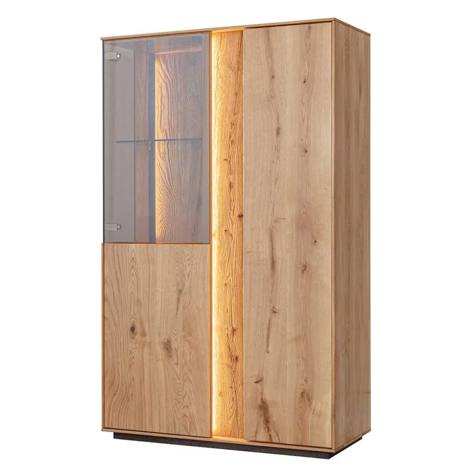 Highboard Vitrine mit LED Beleuchtung - Cocondar