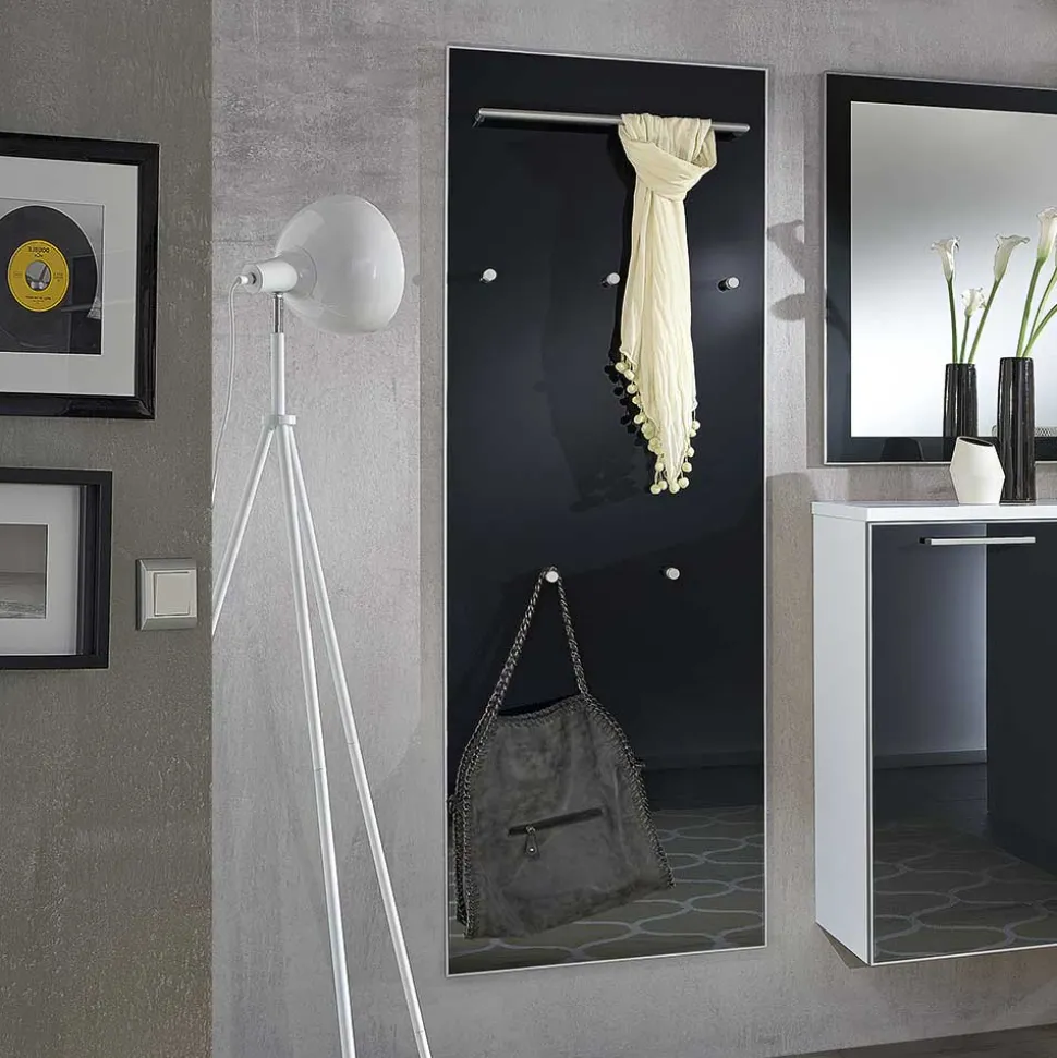 Hängegarderobe Liotra in Anthrazit