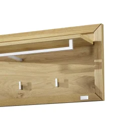 Hängegarderobe Natrius aus Wildeiche Massivholz