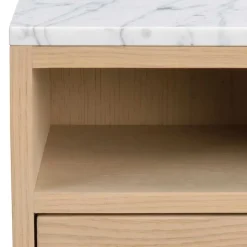 Hänge-Nachtkommode in Eiche White Wash - Loppa