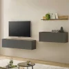 Hängende TV Anbauwand Möbel - Ahilav (dreiteilig)