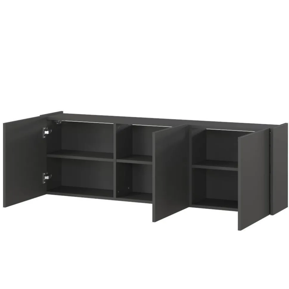 Hängendes TV Element in Dunkelgrau - Jeveda