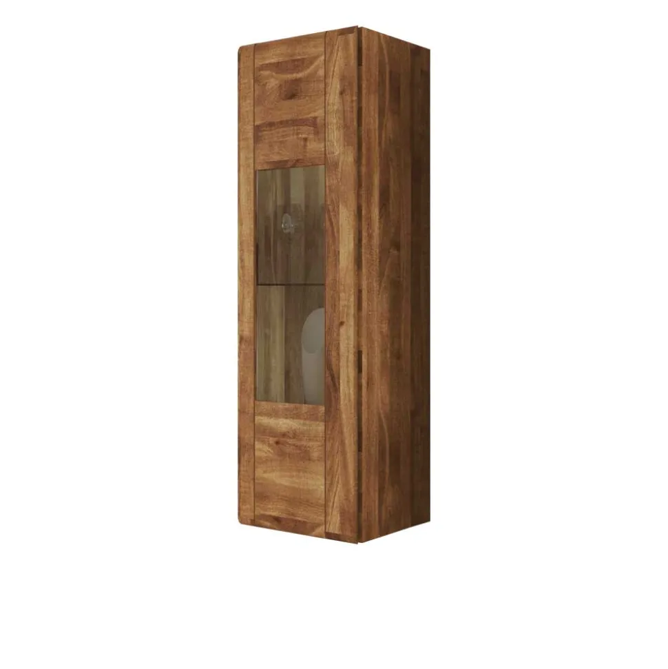 Hängevitrine Vaskov aus Wildeiche Massivholz