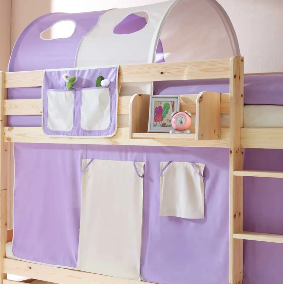 Hochbett Luisa in Kiefer Massivholz